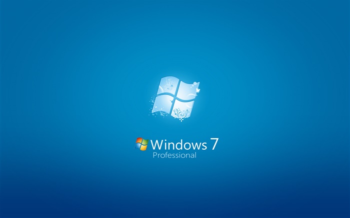 Windows 7 Professional, fondo azul Fondos de pantalla, imagen