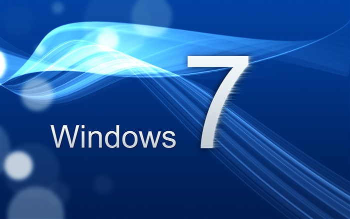 Windows 7, la curva azul Fondos de pantalla, imagen
