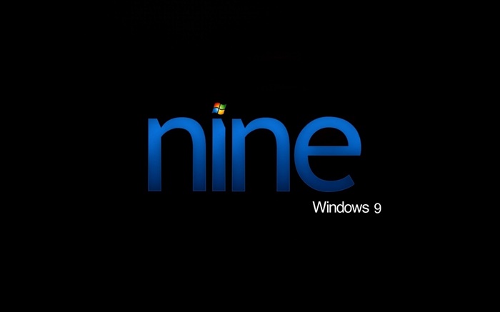 De Windows 9, nueve, fondo negro Fondos de pantalla, imagen
