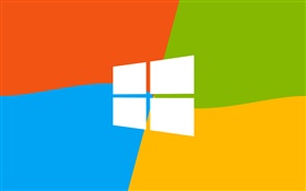 De Windows 9 logotipo, cuatro colores de fondo