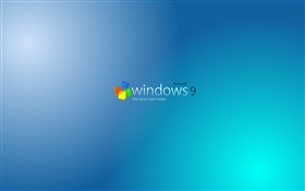 De Windows 9 del sistema, fondo azul