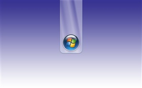 Logotipo de Windows, fondo azul HD fondos de pantalla