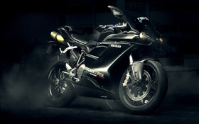 Ducati 848 Evo motocicleta negro