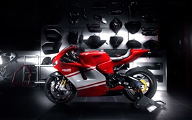 Motocicleta roja Ducati HD fondos de pantalla