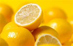 Frutas primer plano, limones HD fondos de pantalla