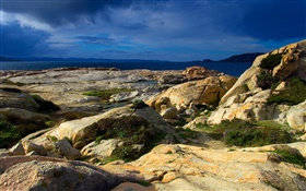 Rocas de Cerdeña, mar HD fondos de pantalla