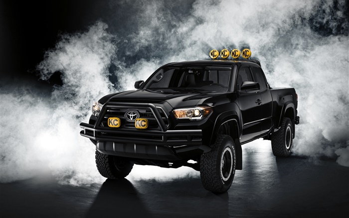 Toyota Tacoma pickup negro Fondos de pantalla, imagen