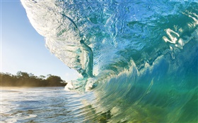 Ola rompiendo la orilla, Maui, Hawaii HD fondos de pantalla