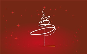 Tema de Navidad, diseño, árbol, estilo sencillo