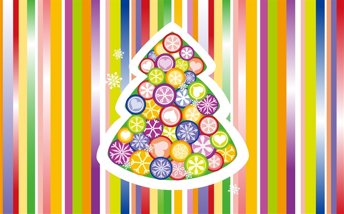 Árboles de navidad, colores de fondo, el diseño creativo Fondos de pantalla, imagen