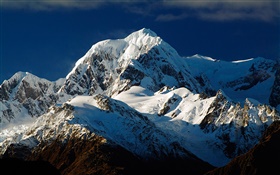 Monte Tasman, Alpes del Sur, nieve, Isla Sur, Nueva Zelanda HD fondos de pantalla