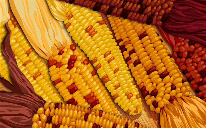 Vector de imagen, de maíz de cerca Fondos de pantalla, imagen