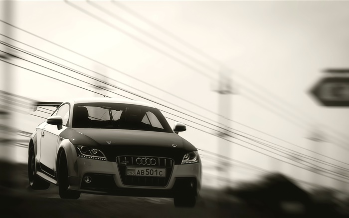 La velocidad del coche Audi Fondos de pantalla, imagen