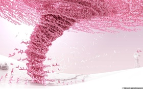 Diseño creativo, rosa tornado conejo HD fondos de pantalla