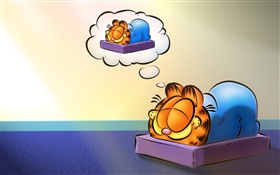 Garfield durmiendo, animado