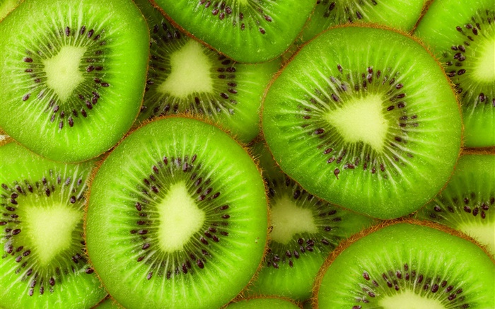 Rebanada de kiwi, frutas frescas Fondos de pantalla, imagen