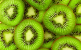 Rebanada de kiwi, frutas frescas
