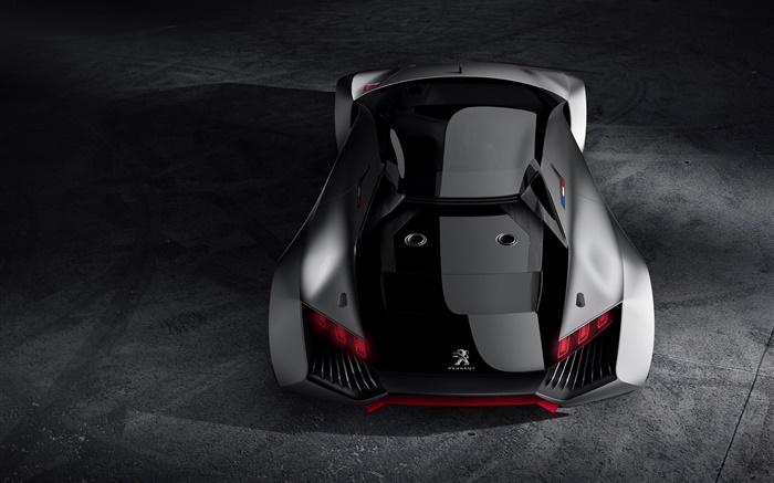 Vista trasera concepto superdeportivo Peugeot Vision Gran Turismo Fondos de pantalla, imagen