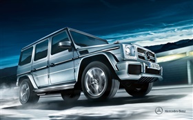 2012 Mercedes-Benz Clase G-coche de plata W463 HD fondos de pantalla