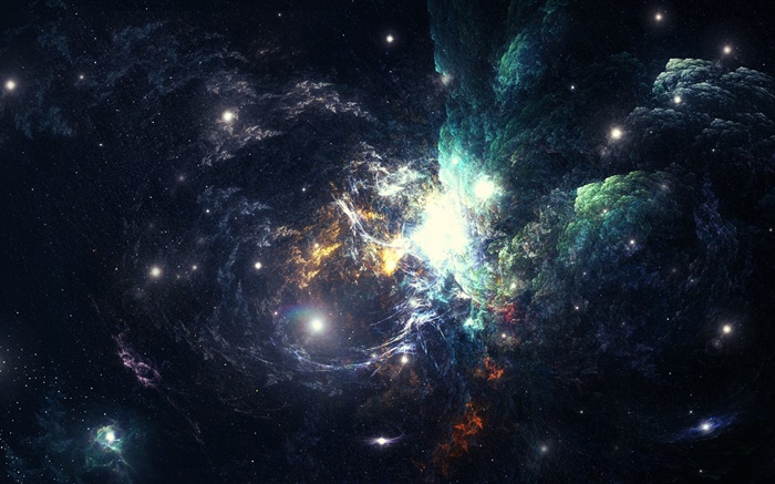 Hermoso espacio, nebulosa, galaxia Fondos de pantalla, imagen