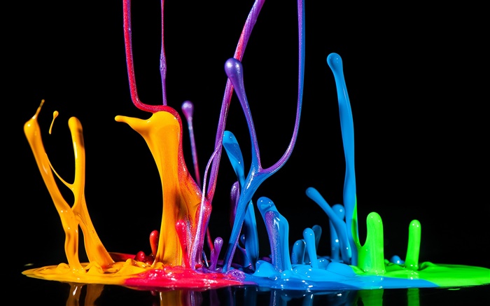 spray de pintura de colores, líquido, salpicaduras, creativo Fondos de pantalla, imagen