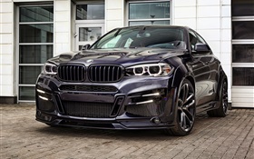 BMW X6 negro F16 del coche de SUV HD fondos de pantalla