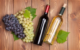 Bebidas, vino, uvas, botellas HD fondos de pantalla