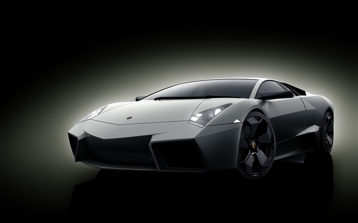 Lamborghini Reventón supercar, fondo negro Fondos de pantalla, imagen
