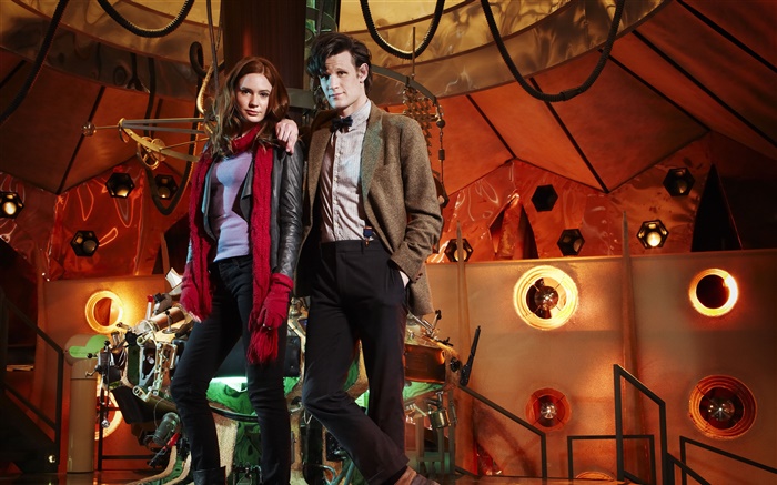 Matt Smith, Amy Pond, Doctor Who, la serie de TV Fondos de pantalla, imagen