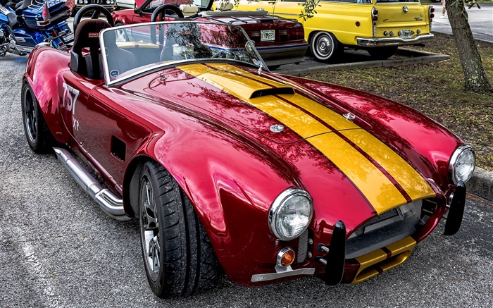 Cobra coche clásico vista frontal Fondos de pantalla, imagen