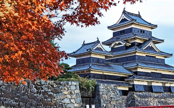 Pagoda, Japón, otoño, árboles Fondos de pantalla, imagen