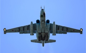 Sukhoi Su-25, vuelo subsónico de combate, vista desde abajo HD fondos de pantalla