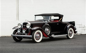1931 Buick Serie 90 Roadster, color negro HD fondos de pantalla