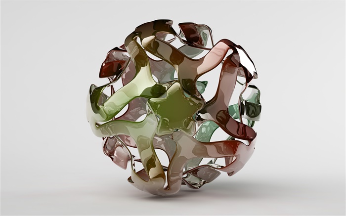 3D de bola creativa de diseño Fondos de pantalla, imagen