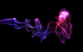 Resumen de humo, púrpura y azul HD fondos de pantalla