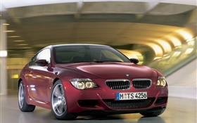BMW M6 coche rojo vista frontal HD fondos de pantalla