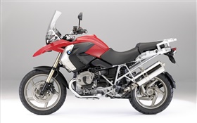 BMW R1200 GS motocicleta, rojo y negro HD fondos de pantalla