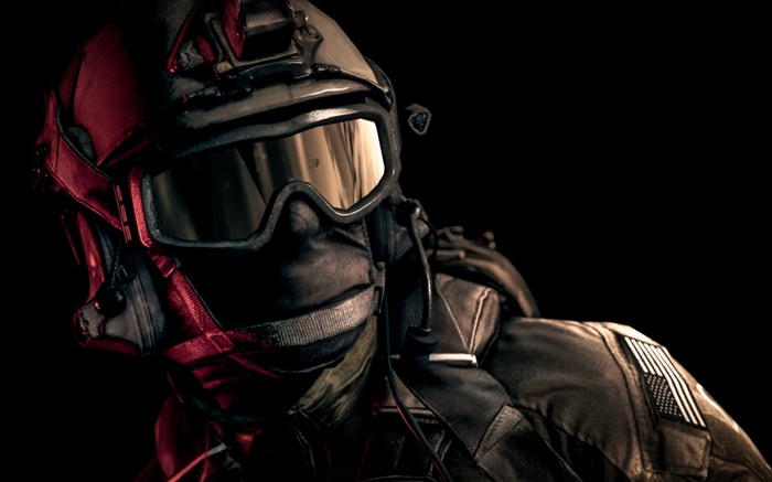 Battlefield 4, soldado, casco, gafas Fondos de pantalla, imagen