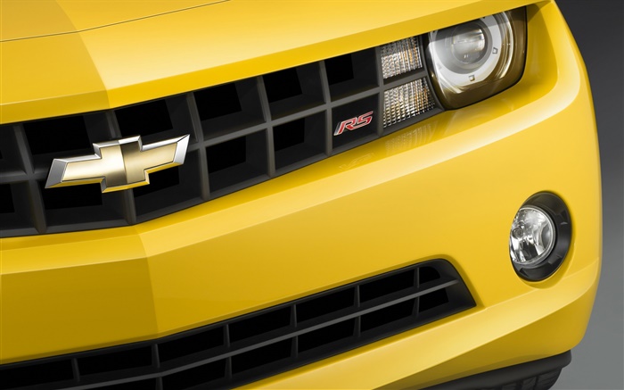 Chevrolet RS coche amarillo vista frontal Fondos de pantalla, imagen