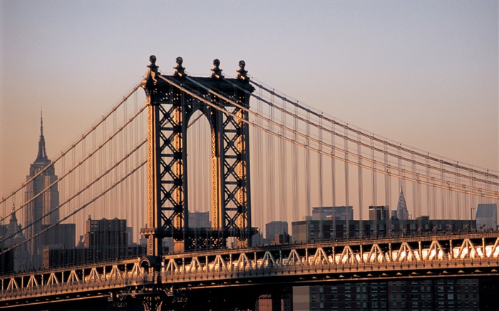 Ciudad de Nueva York, EE.UU., puente Fondos de pantalla, imagen