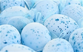 Pascua, huevos de color azul, mota HD fondos de pantalla