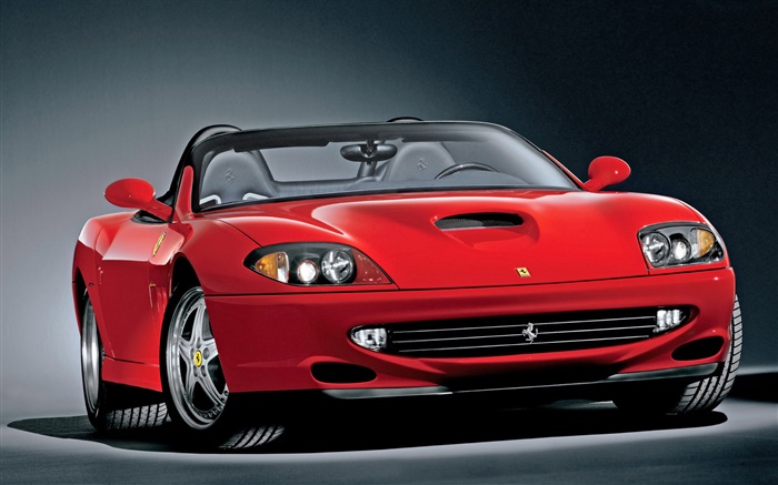 Ferrari coche descapotable rojo Fondos de pantalla, imagen