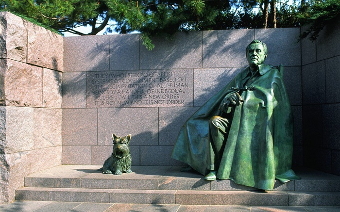 Franklin Delano Roosevelt, estatua Fondos de pantalla, imagen