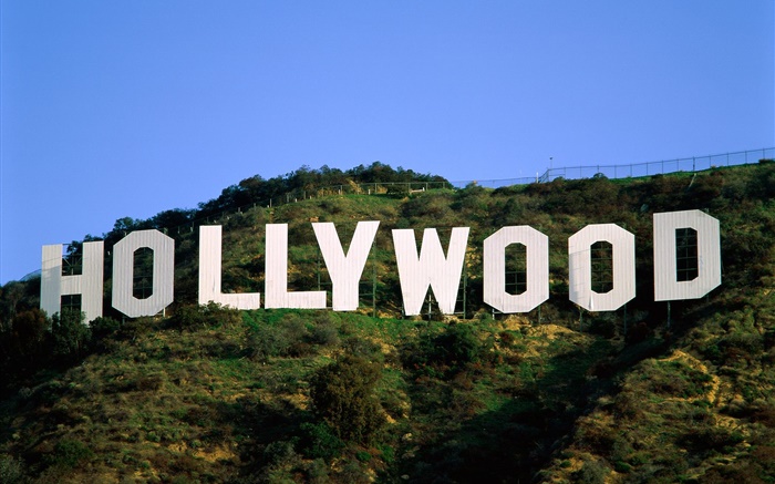 logotipo de Hollywood en la pendiente Fondos de pantalla, imagen