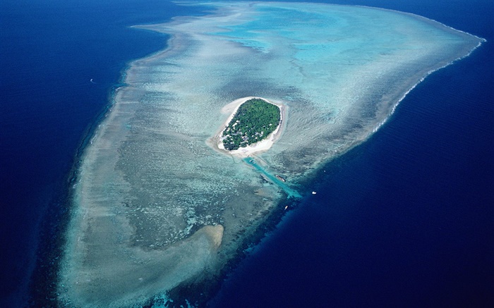 Isla, mar azul, Australia Fondos de pantalla, imagen