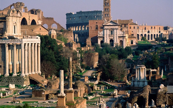 ruinas del palacio Italia romanos Fondos de pantalla, imagen