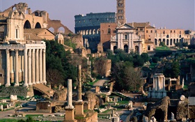 ruinas del palacio Italia romanos