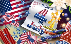 4 de julio, Día de la Independencia de Estados Unidos fotos tema HD fondos de pantalla