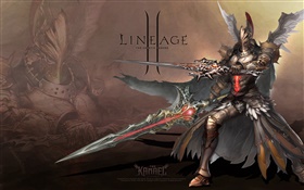 Lineage 2, guerrero armadura HD fondos de pantalla