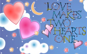 El amor hace dos corazones Uno